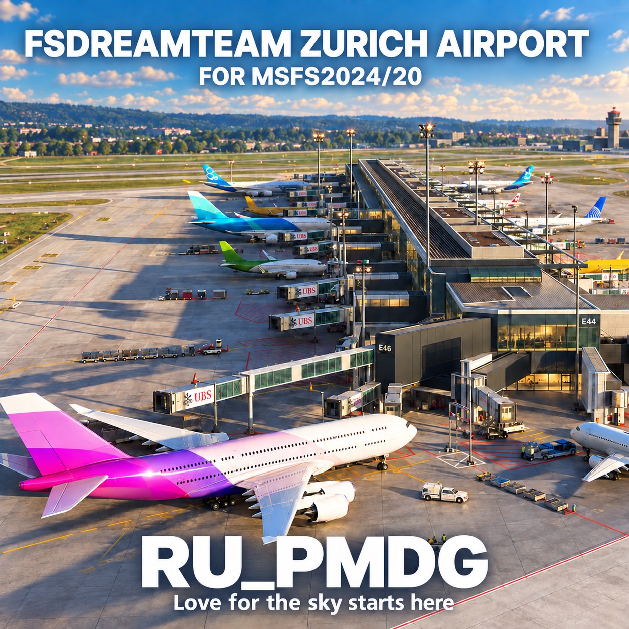 FSDREAMTEAM - ZURICH AIRPORT MSFS24/20