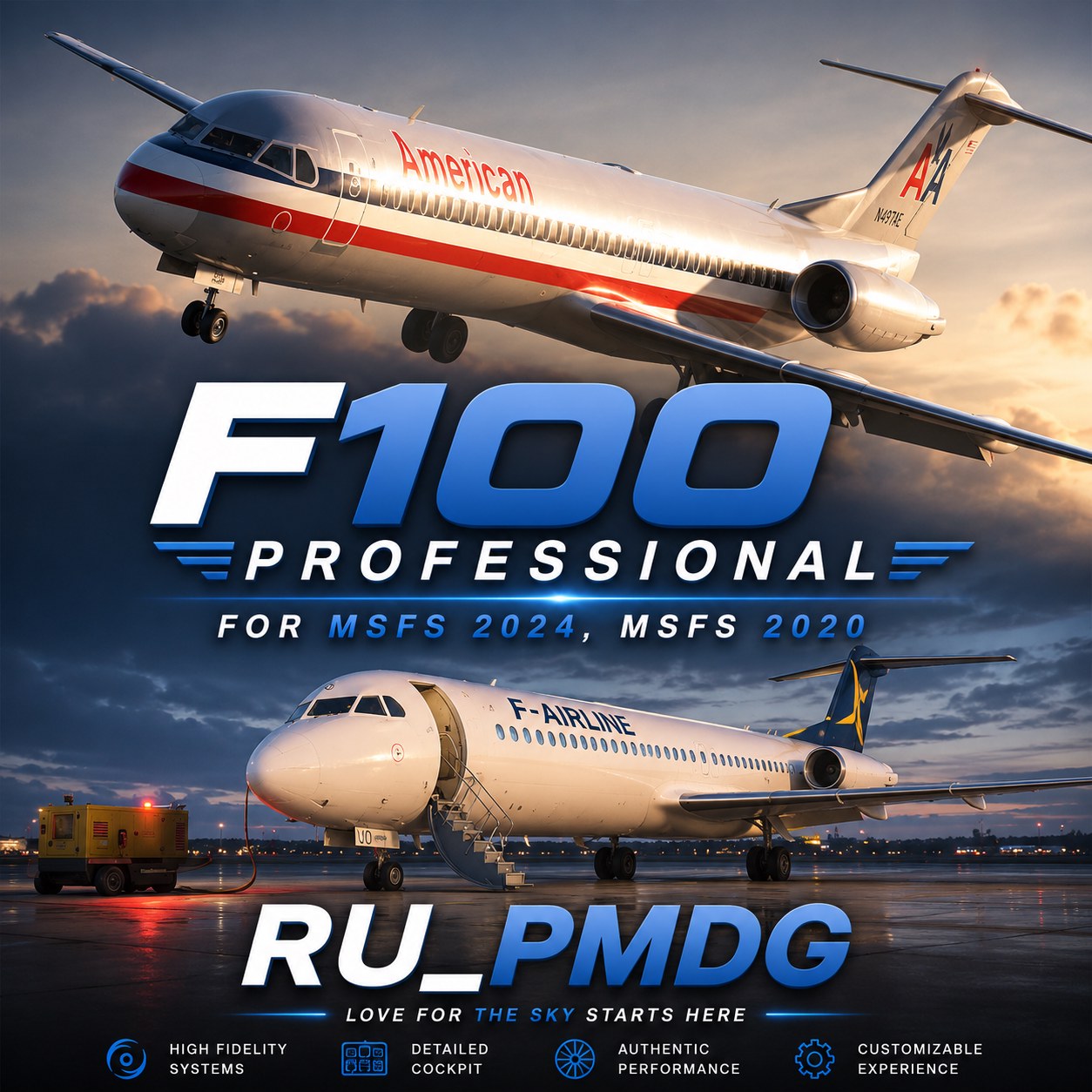 F100 Professional for MSFS2020/24