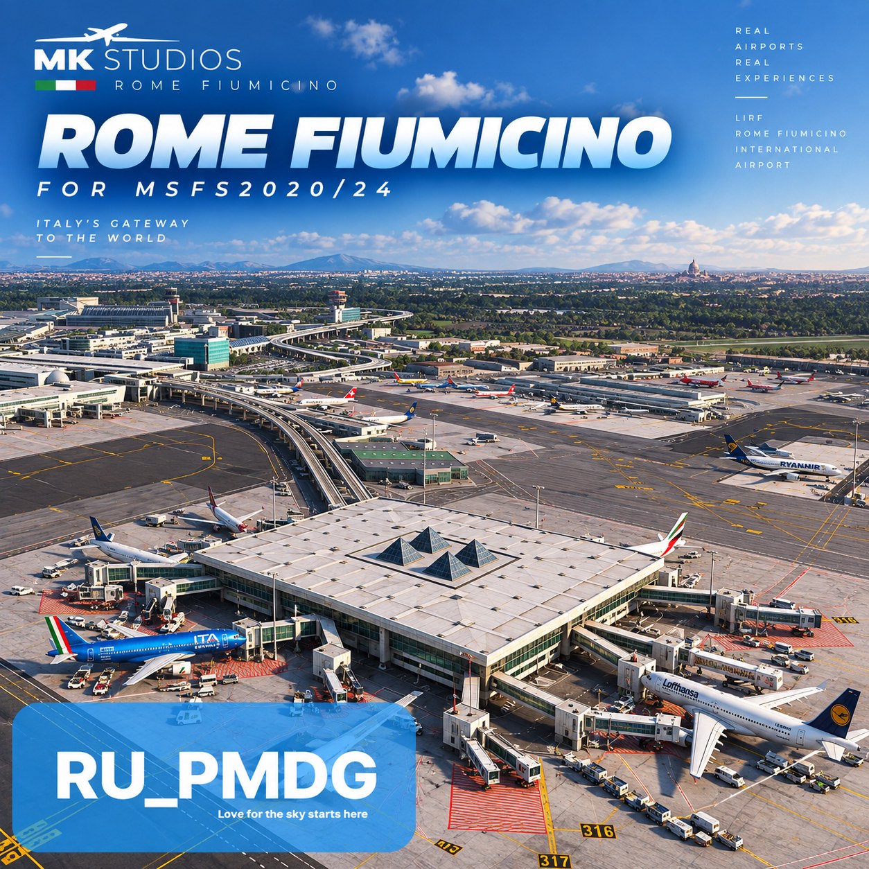 ROME FIUMICINO LIRF MSFS2020/24